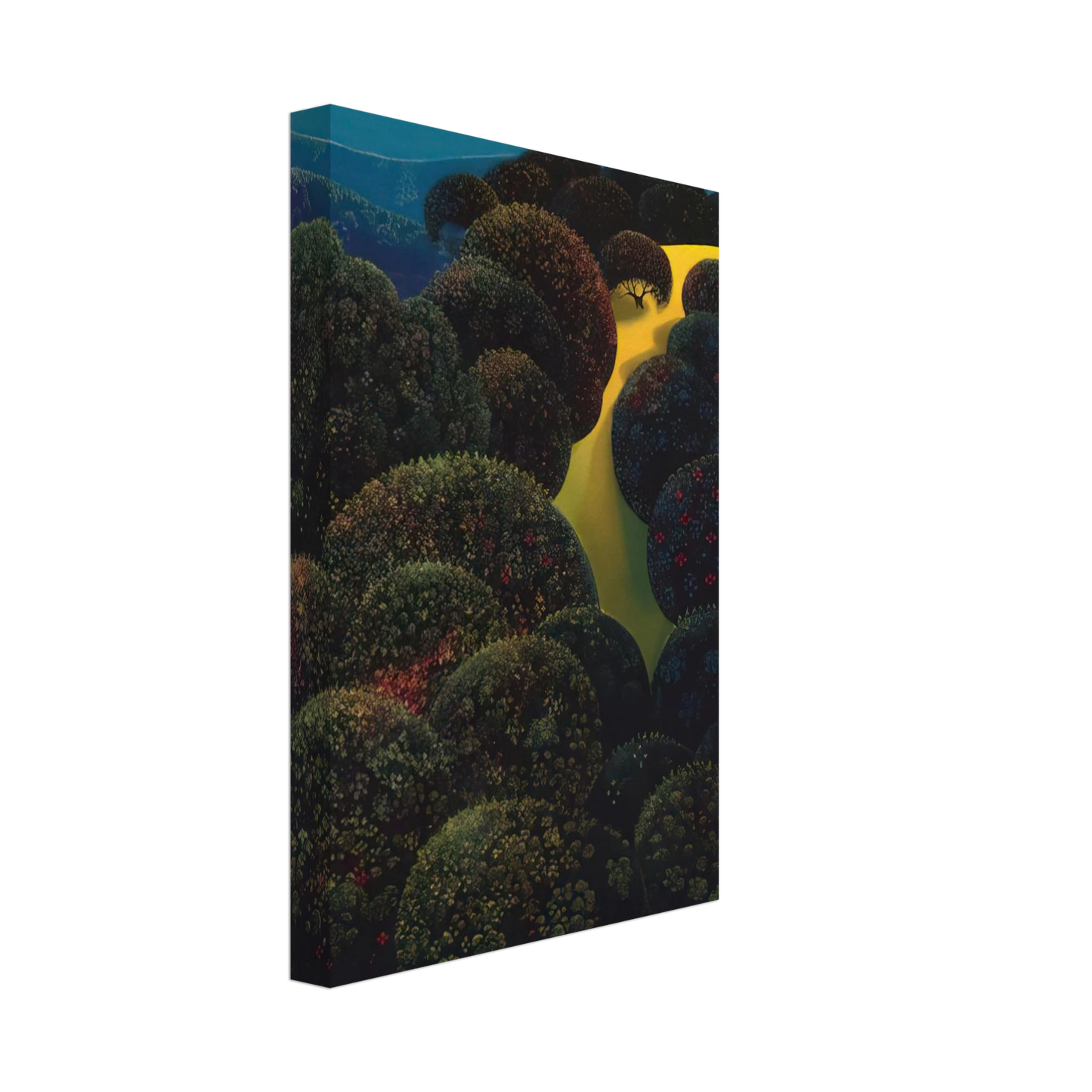 Eyvind Earle - Hidden Pasture Canvas - 70x100 cm / 28x40 inches-canvas