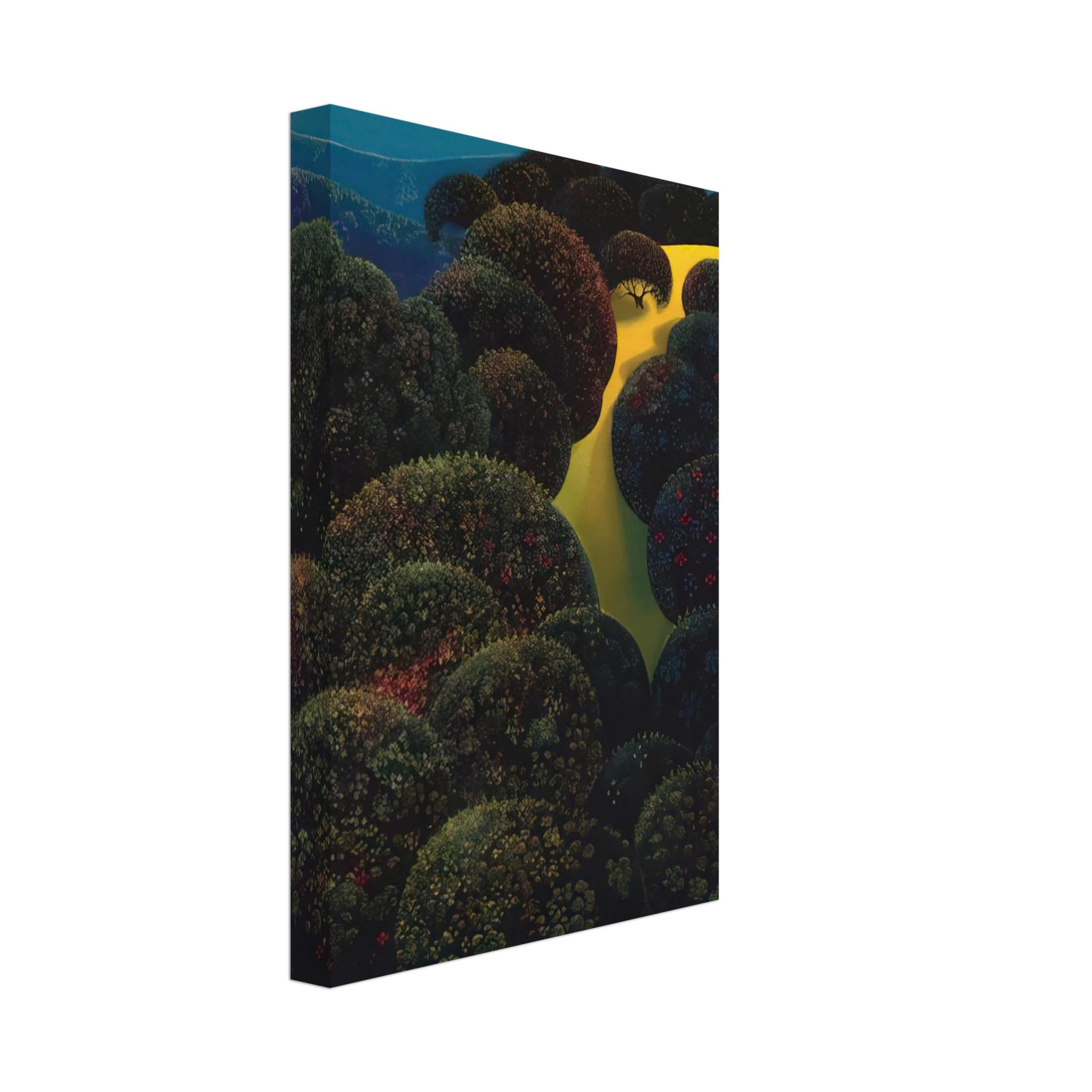 Eyvind Earle - Hidden Pasture Canvas - 70x100 cm / 28x40 inches-canvas