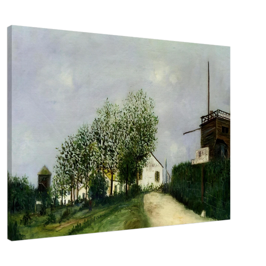 Maurice Utrillo - MOULIN IN SANNOIS Canvas - 20x30 cm / 8x12 inches-canvas