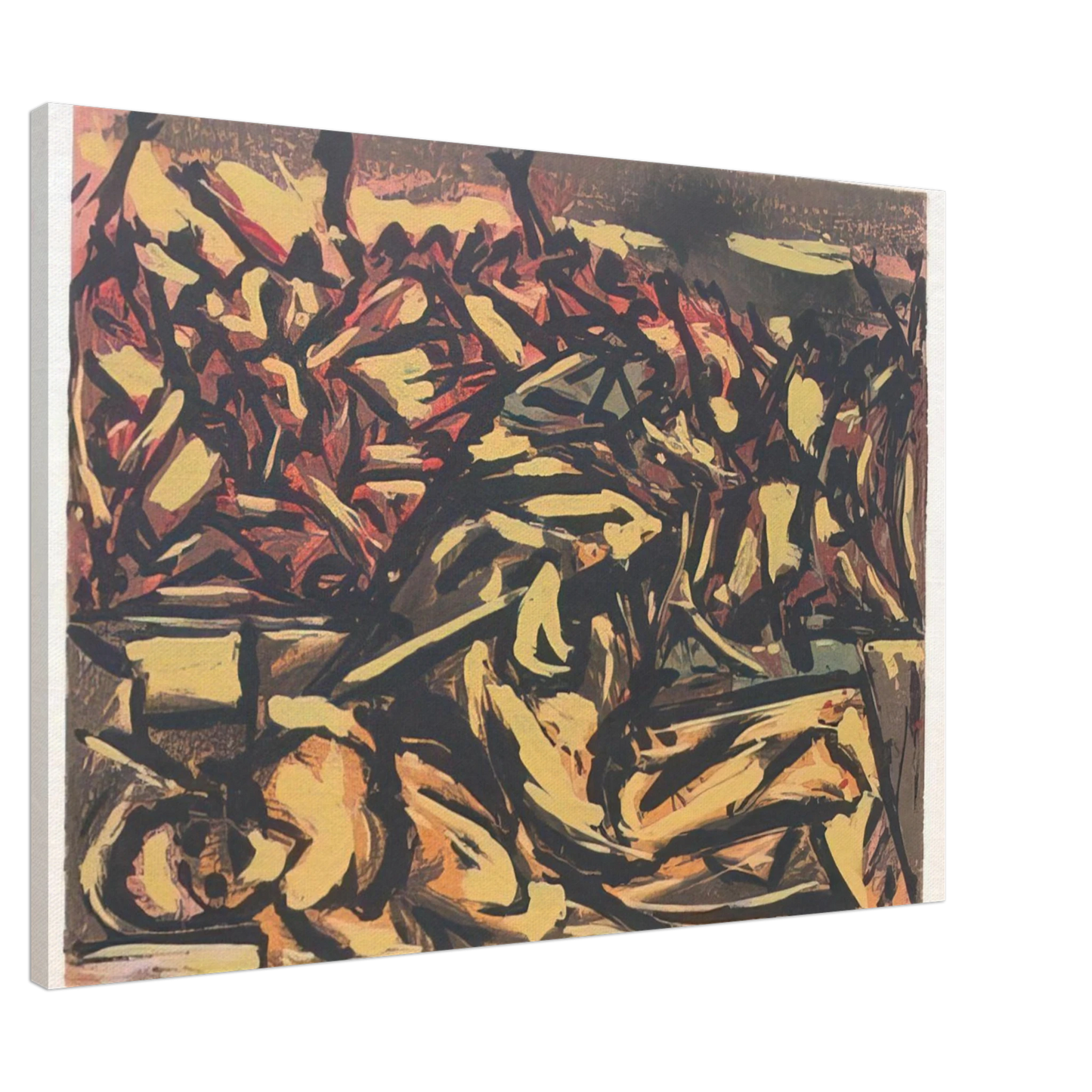 Jackson Pollock - UNTITLED 1941 1 Canvas - 20x30 cm / 8x12 inches-canvas