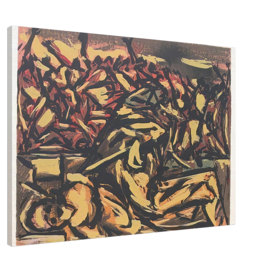 Jackson Pollock - UNTITLED 1941 1 Canvas - 20x30 cm / 8x12 inches-canvas