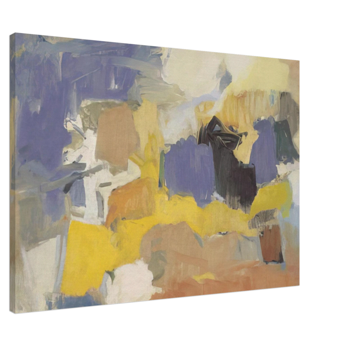Esteban Vicente - UNTITLED 1958 Canvas - 20x30 cm / 8x12 inches-canvas