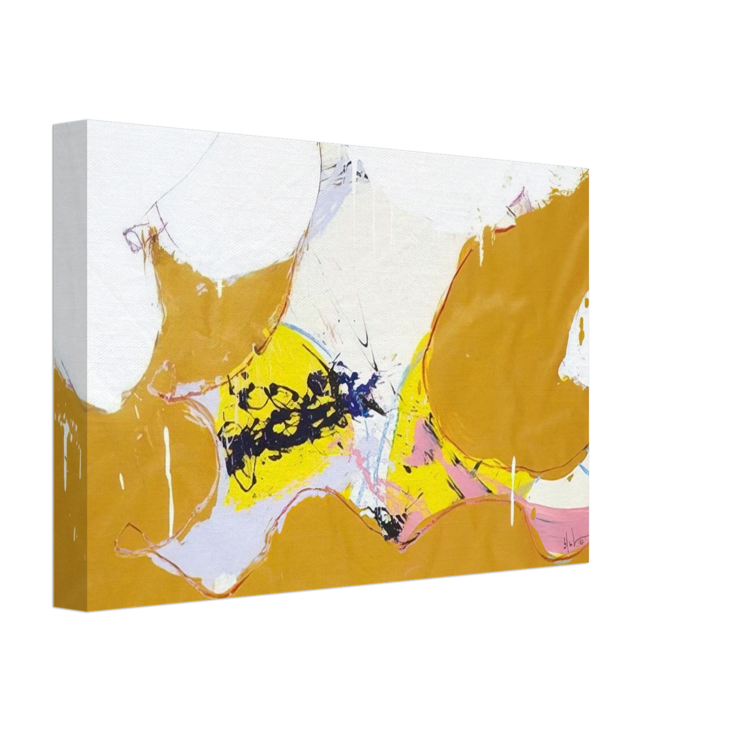 Norman Bluhm - Round About - 1973 Canvas - 40x60 cm / 16x24 inches-canvas