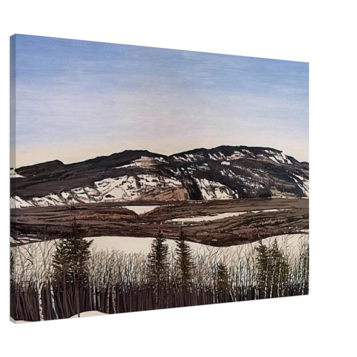 Neil Welliver - Hope to Megunticook - 1992 Canvas - 20x30 cm / 8x12 inches-canvas