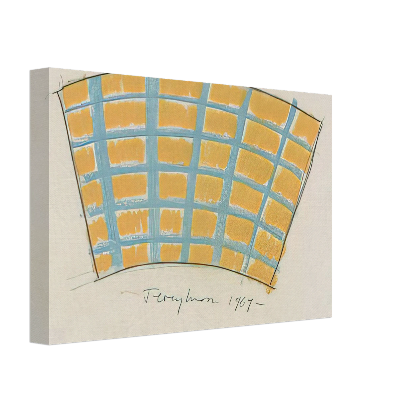 Jeremy Moon - Untitled - 1969 Canvas - 40x60 cm / 16x24 inches-canvas