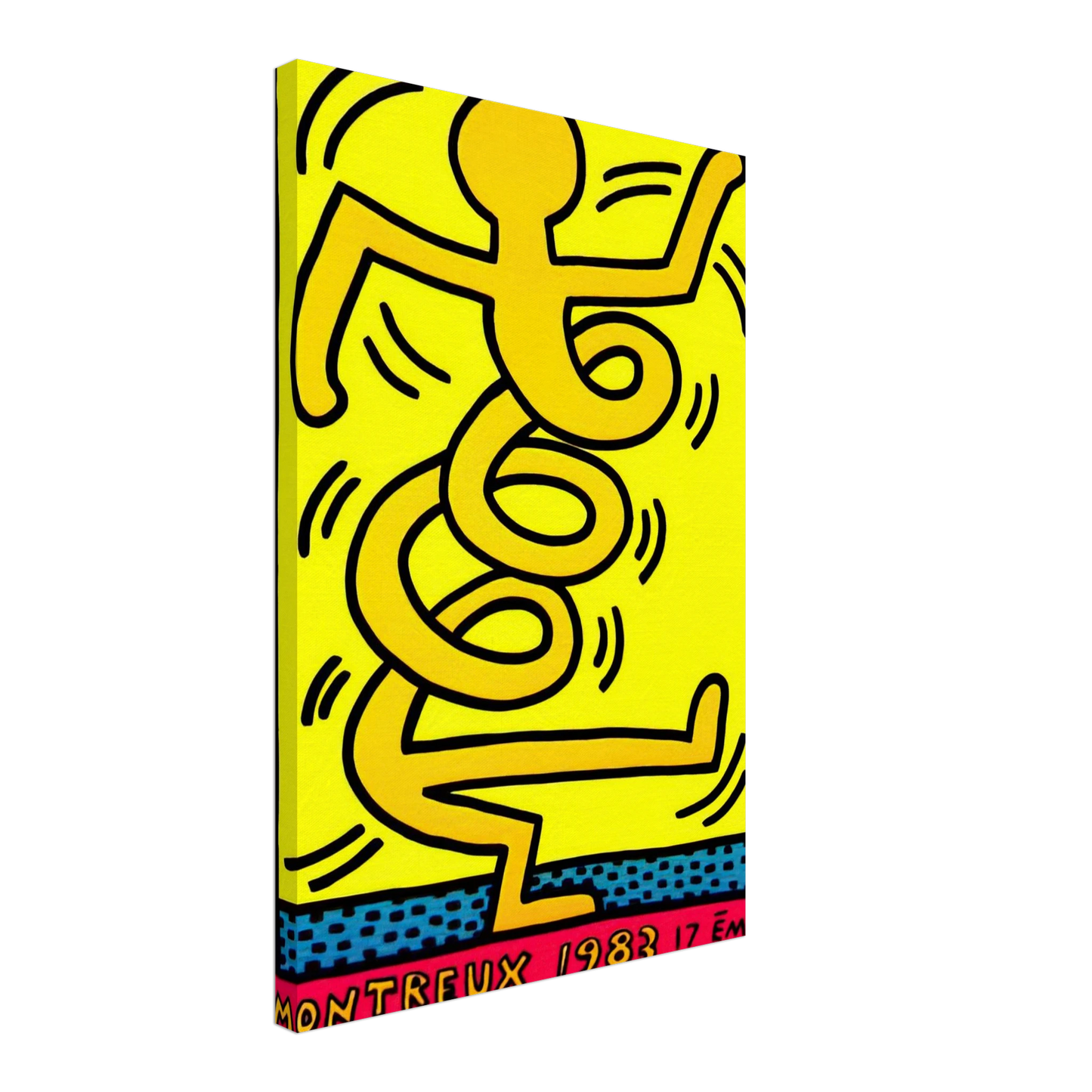 Keith Haring - MONTREUX 1983 Canvas - 40x60 cm / 16x24 inches-canvas