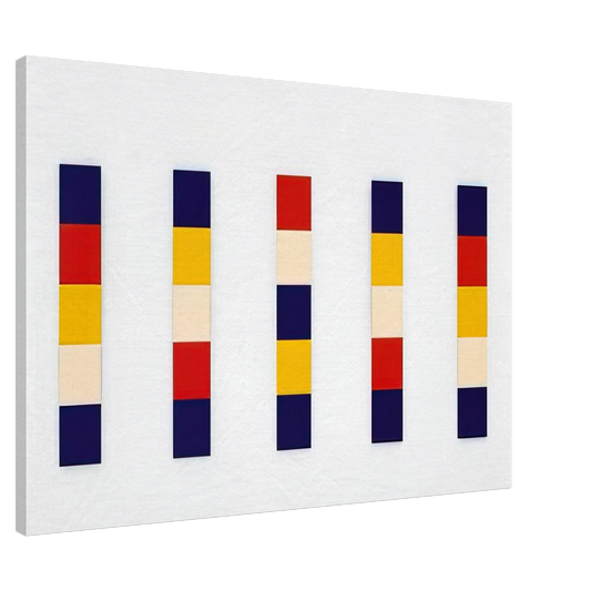 Ellsworth Kelly - Red Yellow Blue White Canvas - 20x30 cm / 8x12 inches-canvas