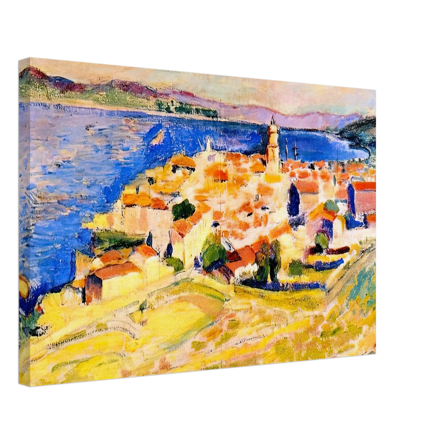 Henri Matisse - VIEW OF SAINT TROPEZ 1904 Canvas - 70x100 cm / 28x40 inches-canvas