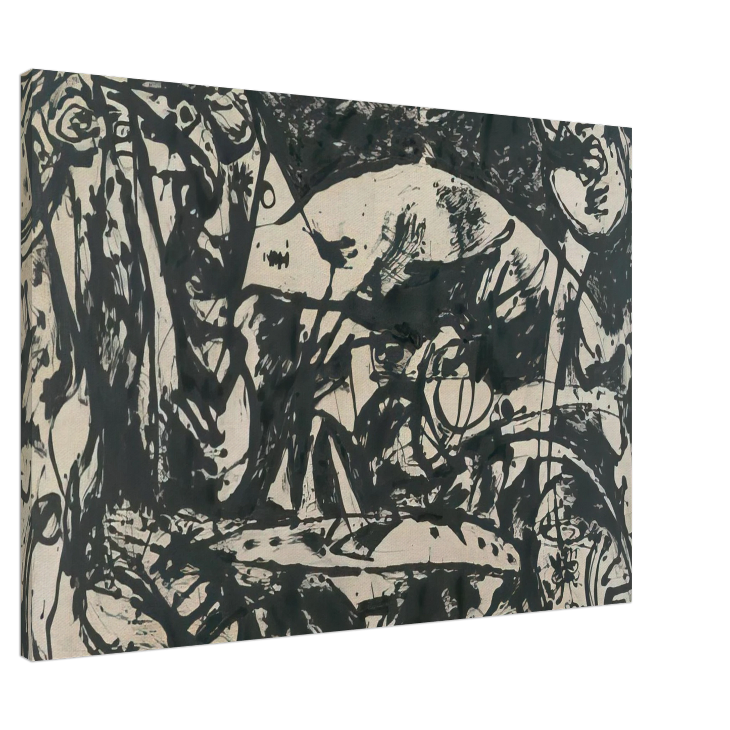 Jackson Pollock - NUMBER 14 Canvas - 20x30 cm / 8x12 inches-canvas