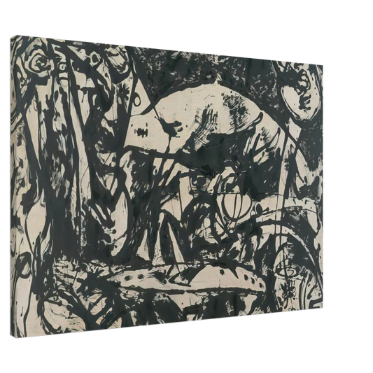 Jackson Pollock - NUMBER 14 Canvas - 20x30 cm / 8x12 inches-canvas