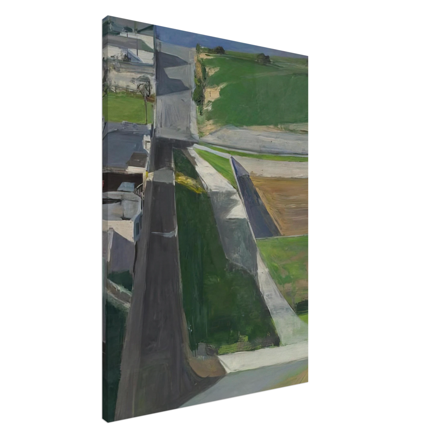 Richard Diebenkorn - Cityscape I Canvas - 20x30 cm / 8x12 inches-canvas