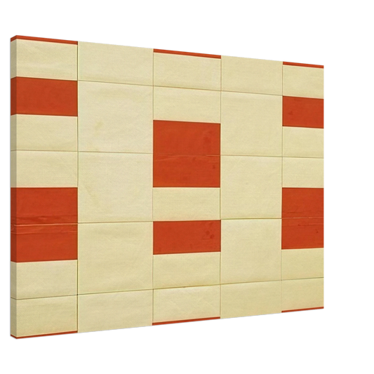 Ellsworth Kelly - Red and White Canvas - 20x30 cm / 8x12 inches-canvas