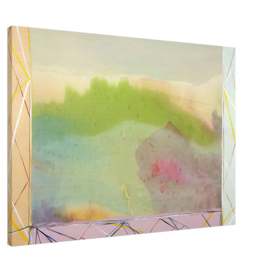 Ronnie Landfield - A Vision - 1988 Canvas - 20x30 cm / 8x12 inches-canvas