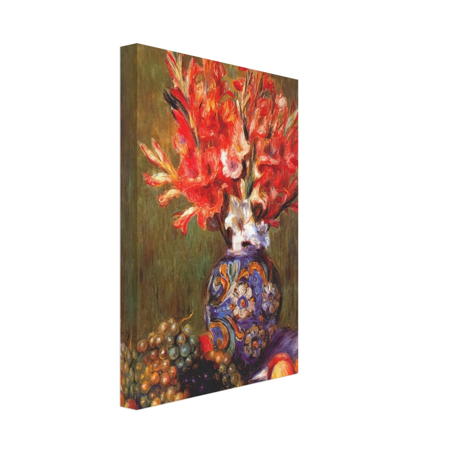 Pierre-Auguste Renoir - Still Life Flowers and Fruit Canvas - 70x100 cm / 28x40 inches-canvas