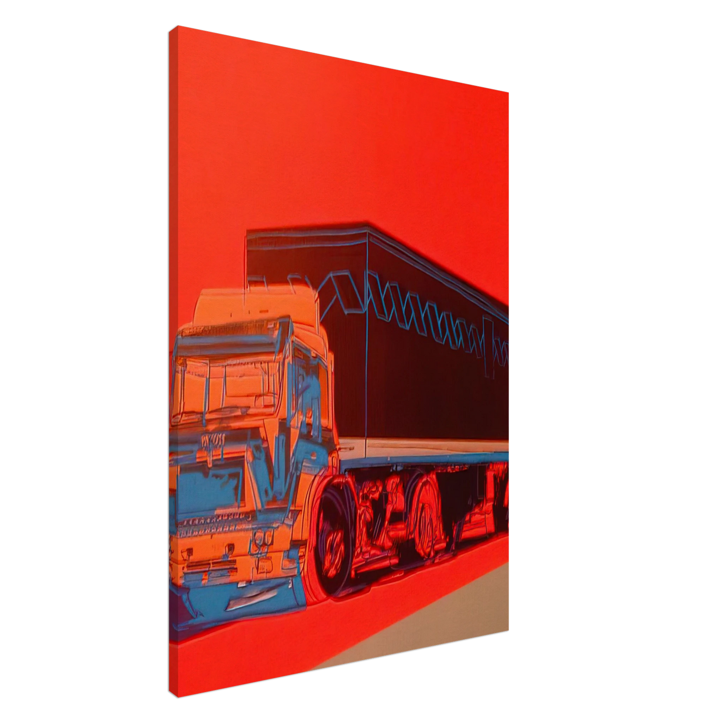 Andy Warhol - Truck Announcement Canvas - 20x30 cm / 8x12 inches-canvas