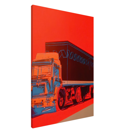 Andy Warhol - Truck Announcement Canvas - 20x30 cm / 8x12 inches-canvas