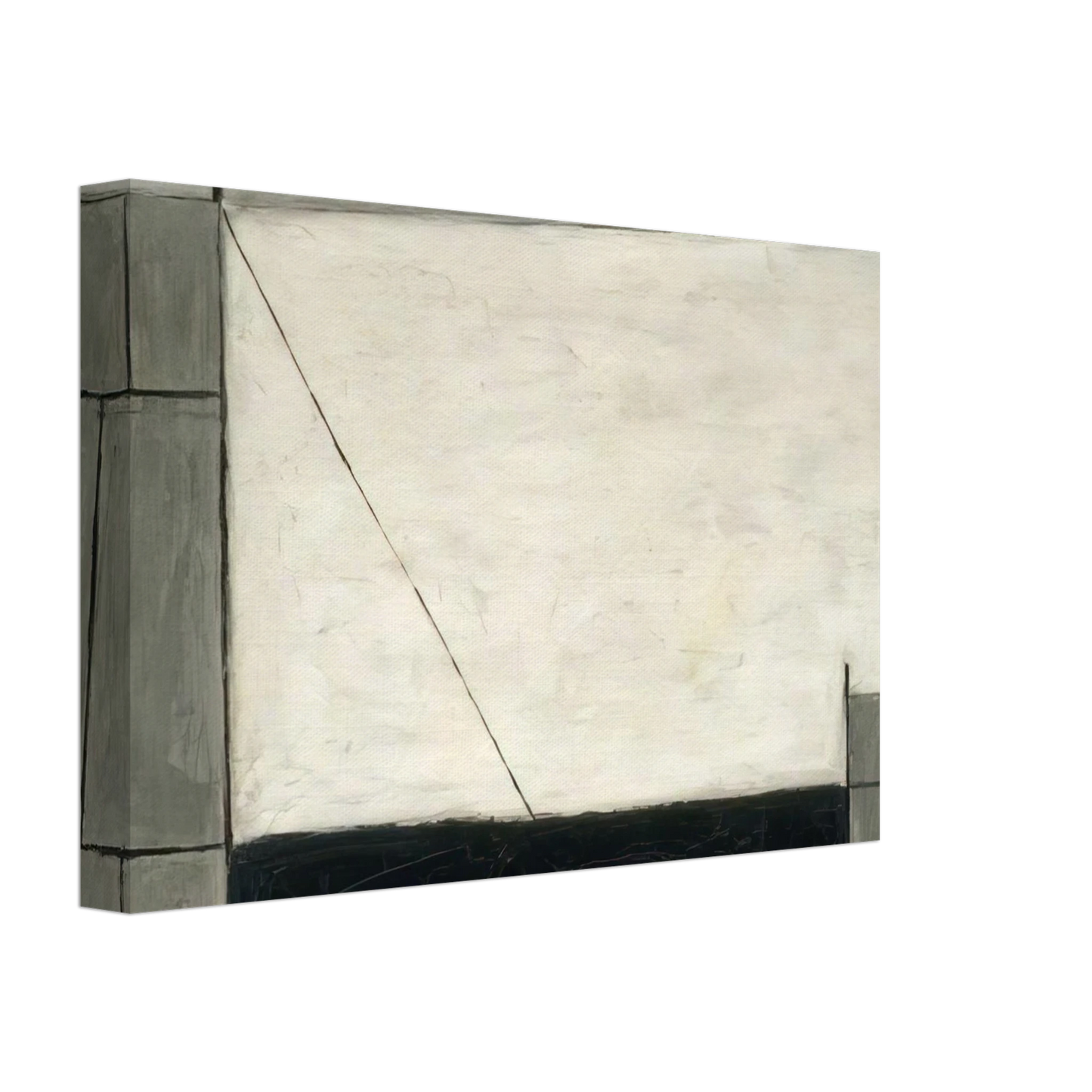 William Scott - Cornish Harbour - 1951 Canvas - 70x100 cm / 28x40 inches-canvas