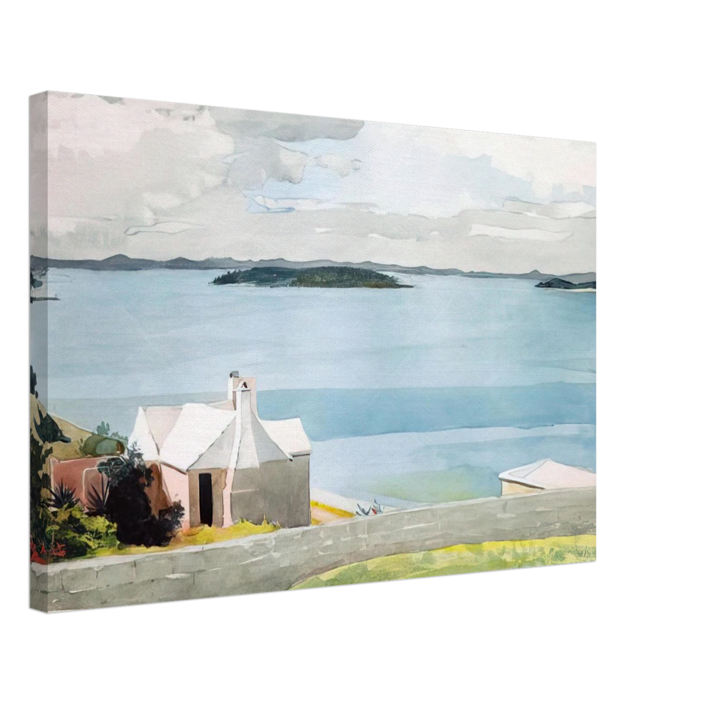 Winslow Homer - INLAND WATER BERMUDA Canvas - 70x100 cm / 28x40 inches-canvas