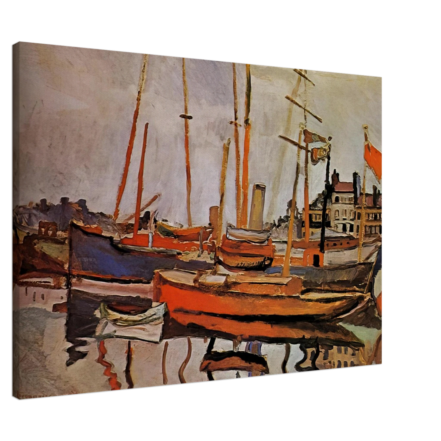 Raoul Dufy - THE PORT OF LE HAVRE 1906 Canvas - 20x30 cm / 8x12 inches-canvas