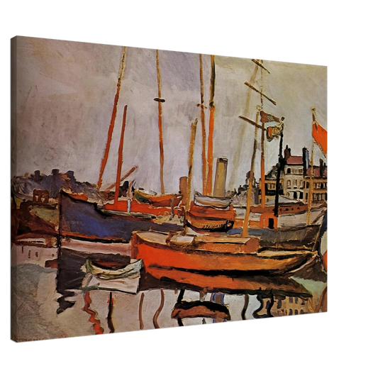 Raoul Dufy - THE PORT OF LE HAVRE 1906 Canvas - 20x30 cm / 8x12 inches-canvas