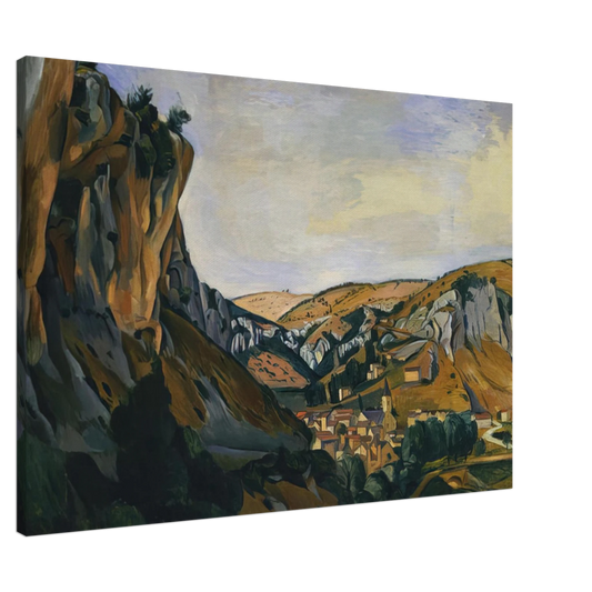 Andre Derain - VALLEY OF THE LOT AT VERS 1912 Canvas - 20x30 cm / 8x12 inches-canvas