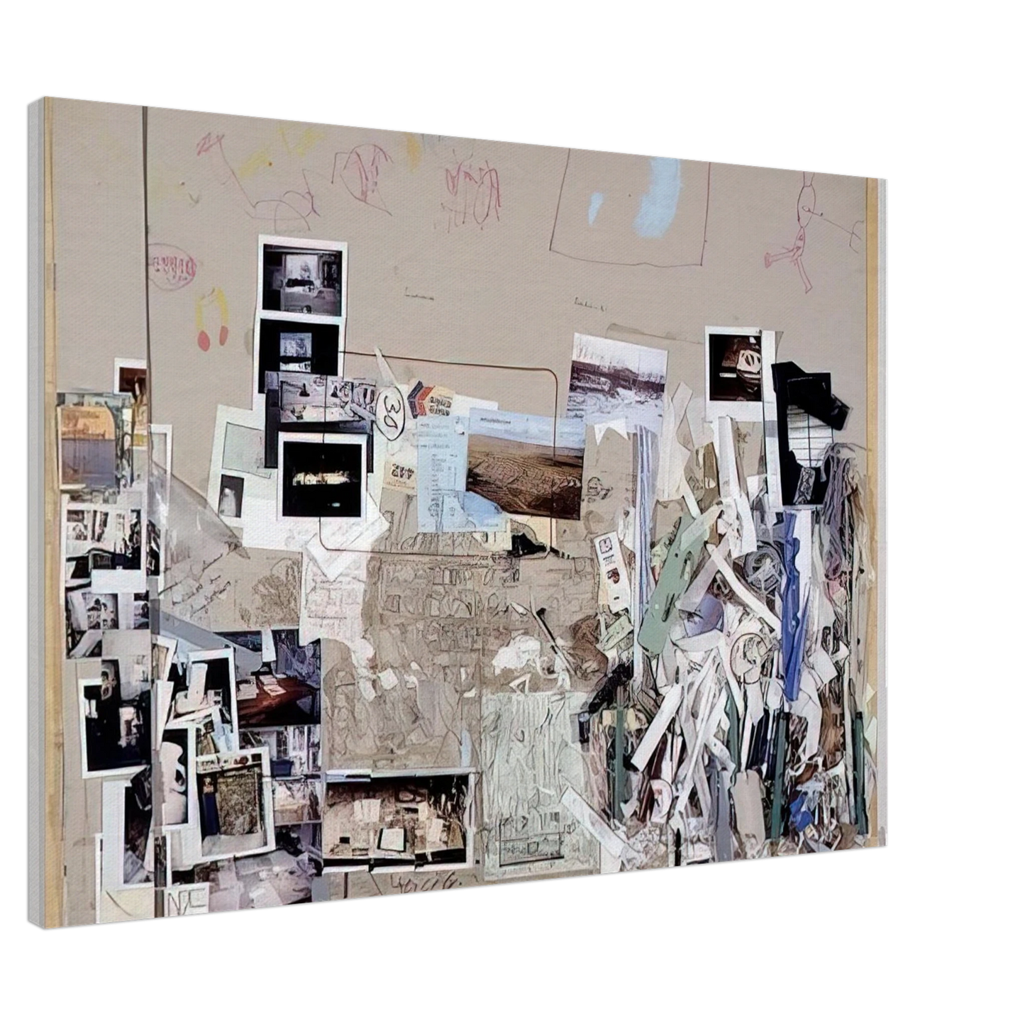 Dieter Roth - Tischmatte, Bali-Mosfellssveit - 1996 Canvas - 20x30 cm / 8x12 inches-canvas