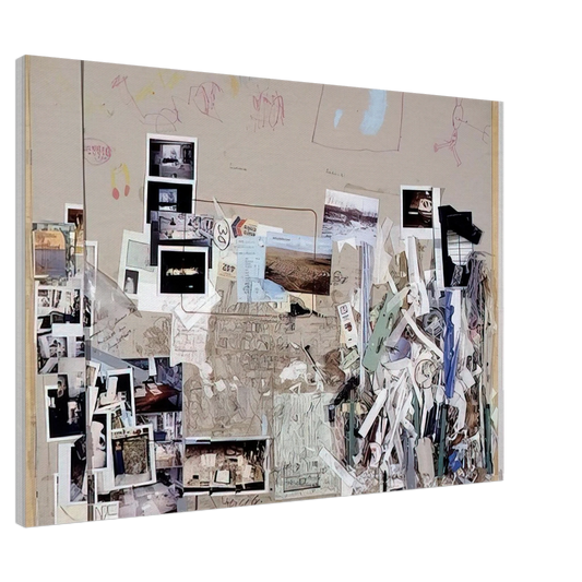 Dieter Roth - Tischmatte, Bali-Mosfellssveit - 1996 Canvas - 20x30 cm / 8x12 inches-canvas