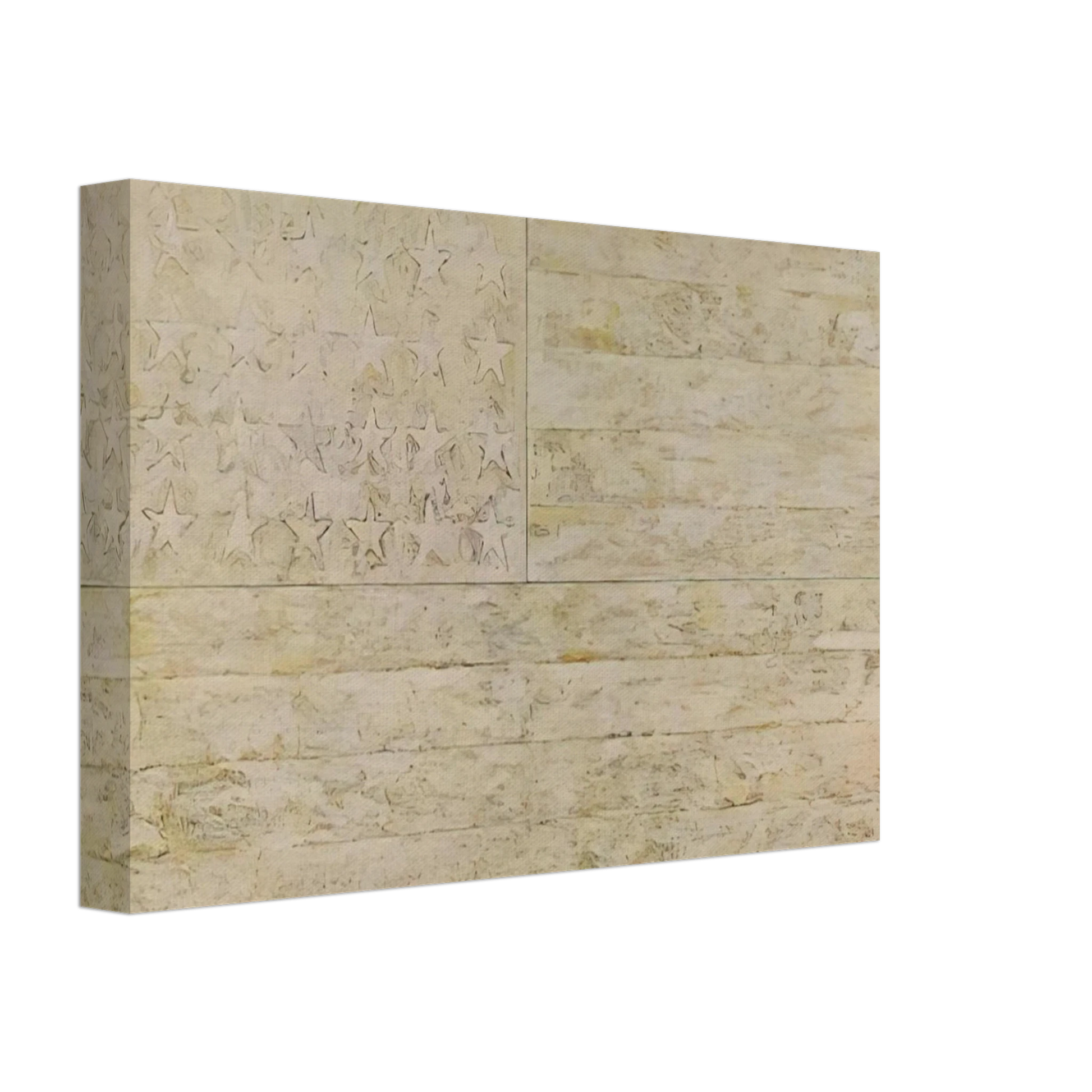 Jasper Johns - WHITE FLAG Canvas - 40x60 cm / 16x24 inches-canvas