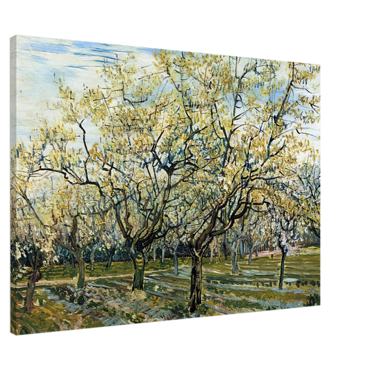 Vincent van Gogh - Orchard with Blossoming Plum Trees Canvas - 20x30 cm / 8x12 inches-canvas
