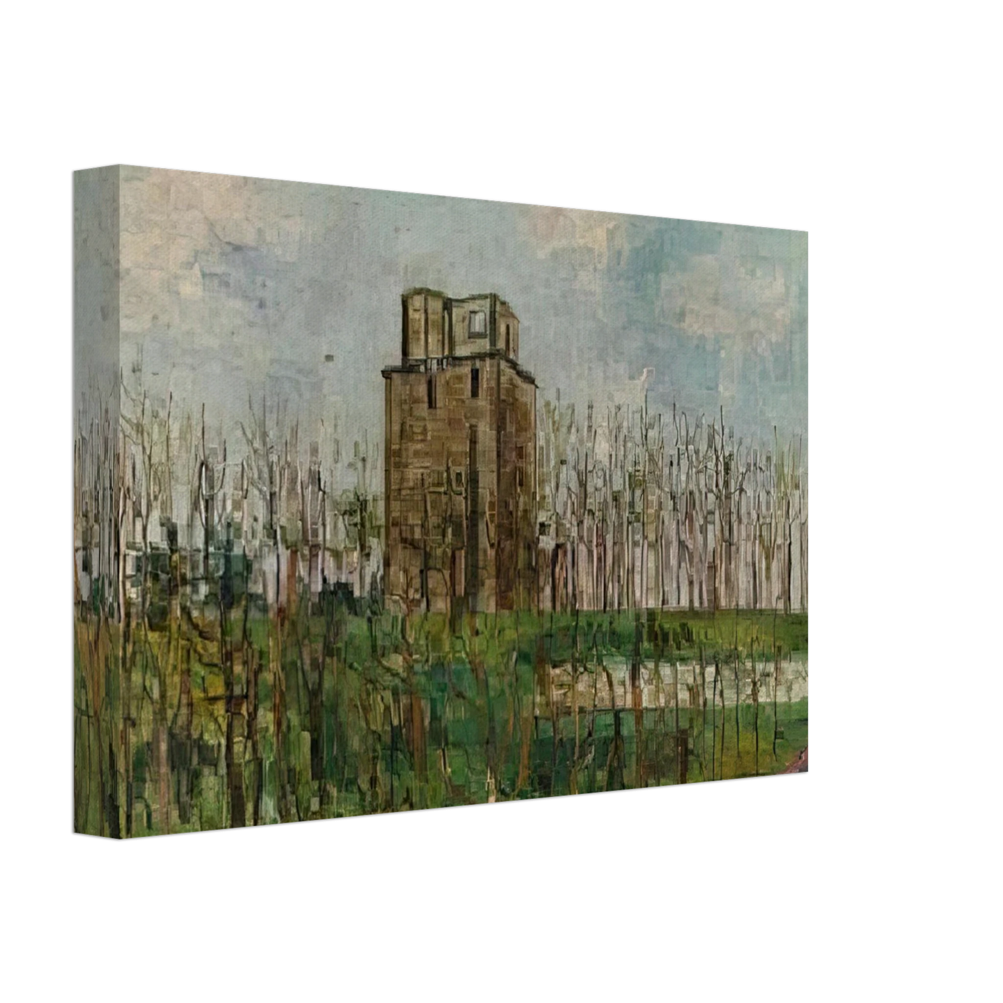Maurice Utrillo - DONJON STREET Canvas - 70x100 cm / 28x40 inches-canvas