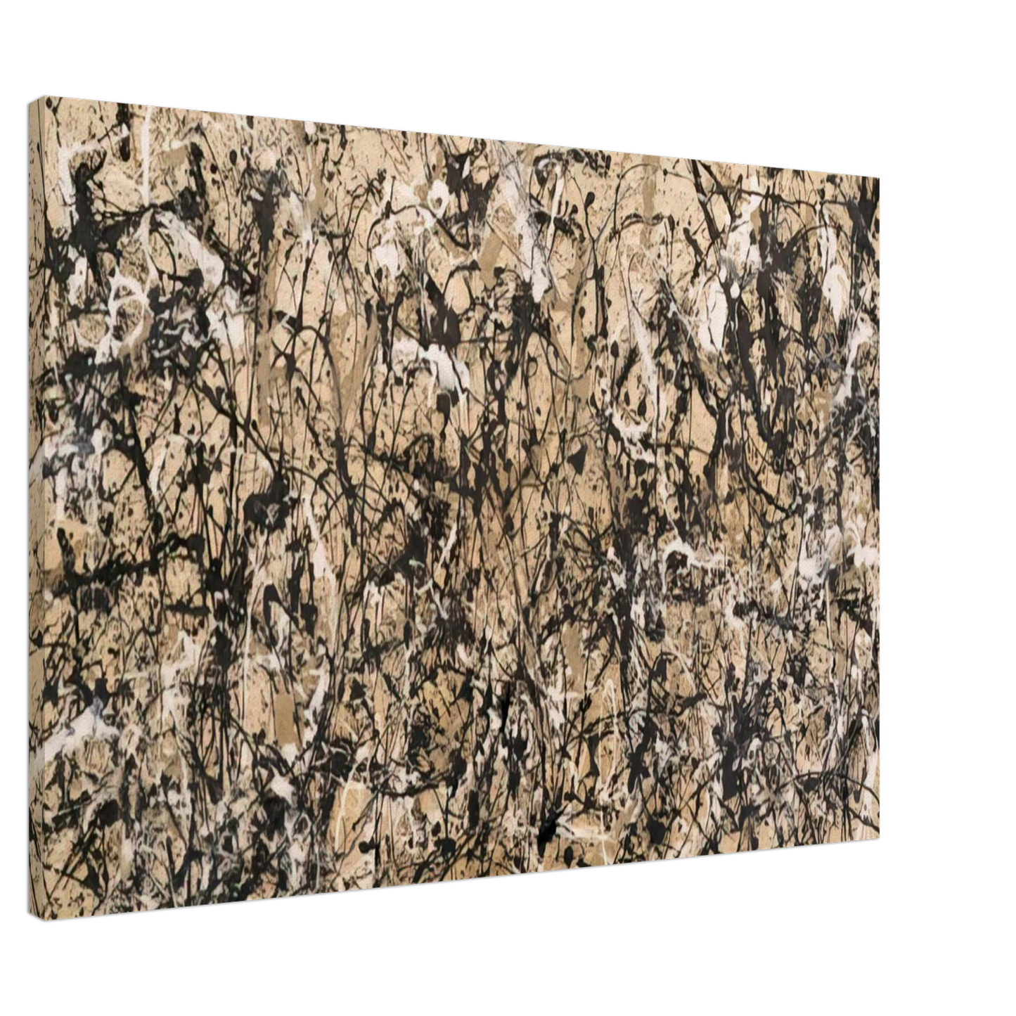 Jackson Pollock - AUTUMN RHYTHM NUMBER 30 1950 Canvas - 20x30 cm / 8x12 inches-canvas