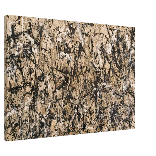 Jackson Pollock - AUTUMN RHYTHM NUMBER 30 1950 Canvas - 20x30 cm / 8x12 inches-canvas