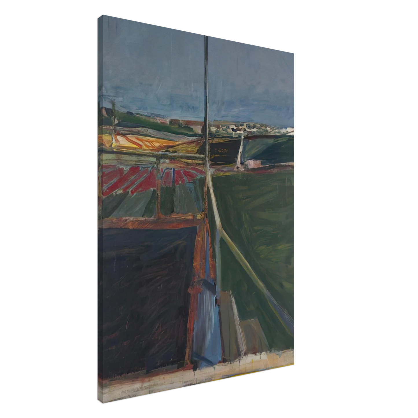 Richard Diebenkorn - View from the Porch Canvas - 20x30 cm / 8x12 inches-canvas