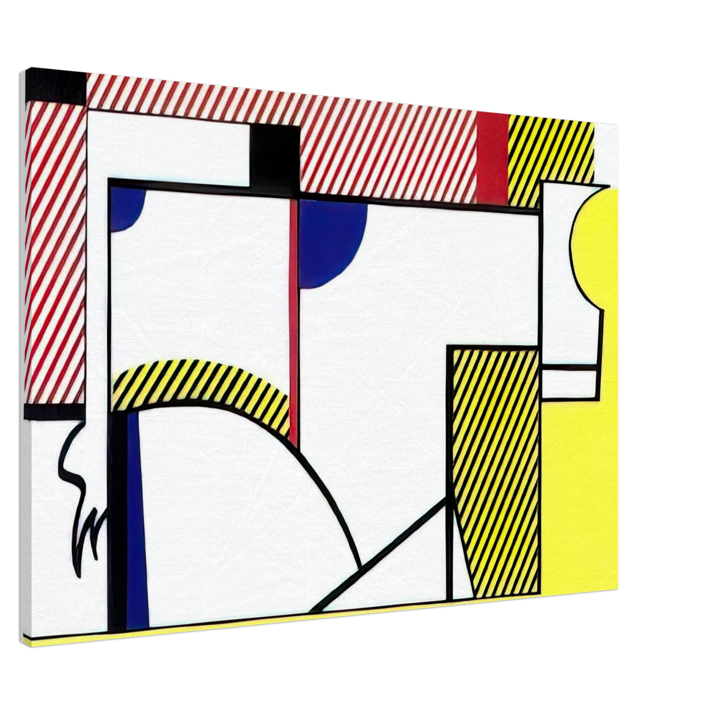 Roy Lichtenstein - BULL VI 1973 Canvas - 20x30 cm / 8x12 inches-canvas