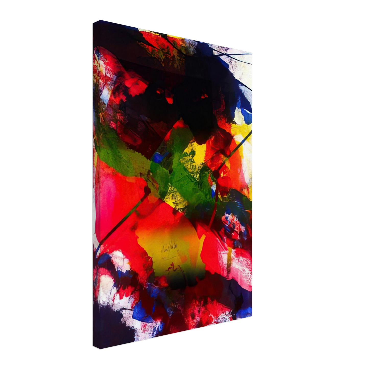 Paul Jenkins - Amadeus - Abstract Expressionism, Lyrical Abstraction Canvas - 40x60 cm / 16x24 inches-canvas