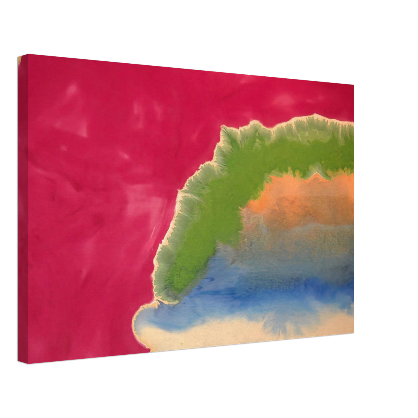 Ronnie Landfield - Red Wall - 1970 Canvas - 40x60 cm / 16x24 inches-canvas