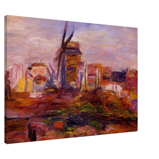 Pierre-Auguste Renoir - Windmill Canvas - 20x30 cm / 8x12 inches-canvas