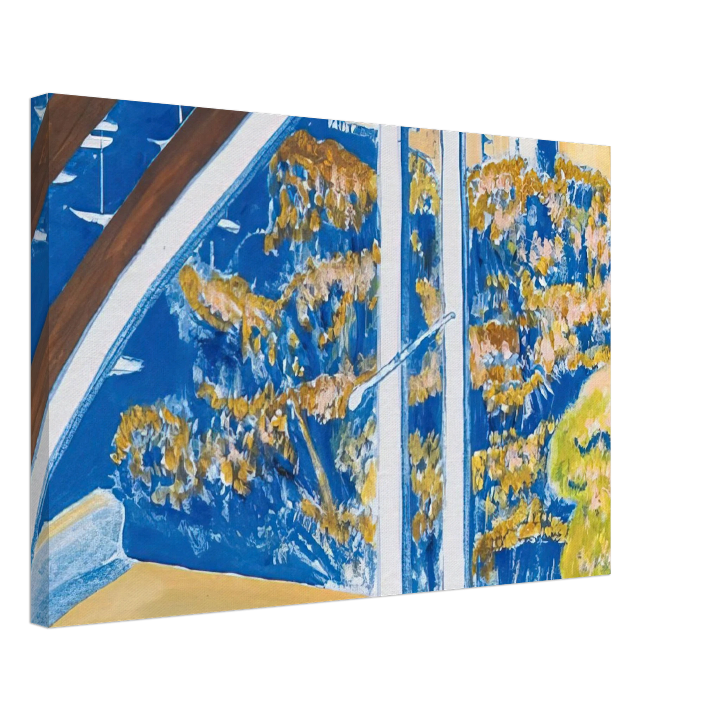 Brett Whiteley - The Window, Lavender Bay - 1980 Canvas - 40x60 cm / 16x24 inches-canvas