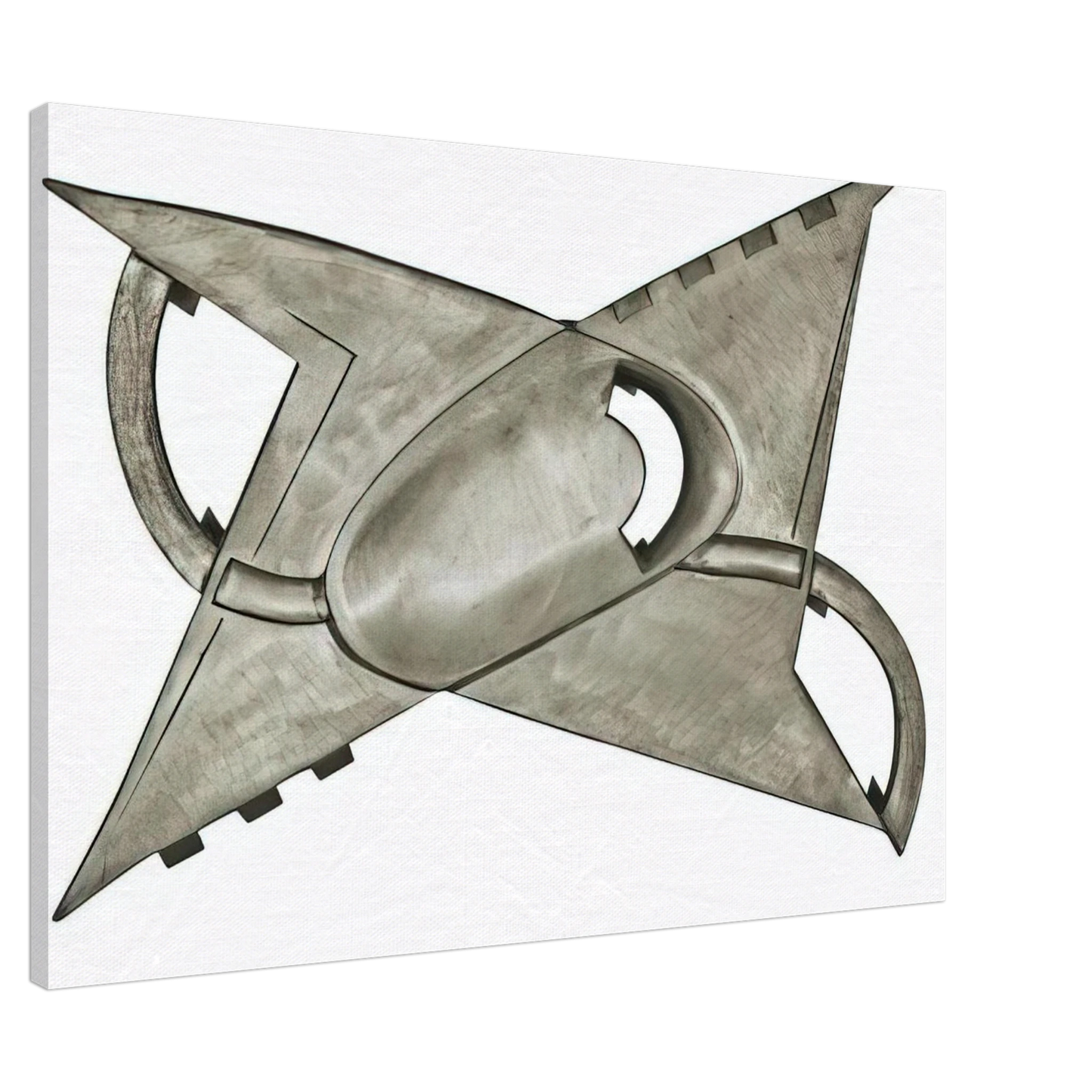 Gyula Kosice - A partir d'un centre concave - Kinetic Art Canvas - 20x30 cm / 8x12 inches-canvas