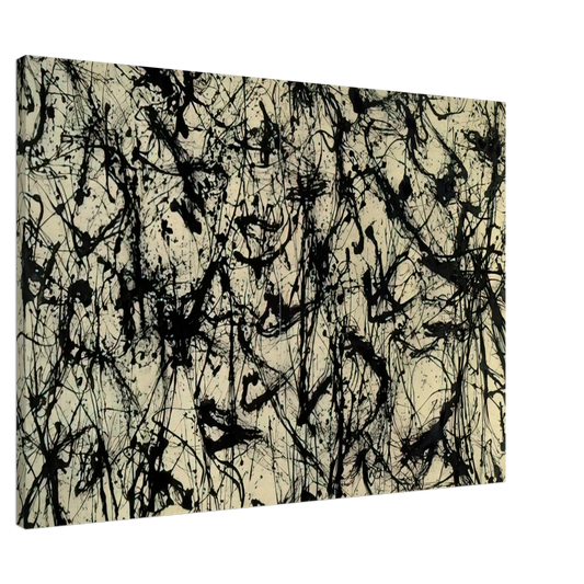 Jackson Pollock - NUMBER 32 1950 Canvas - 20x30 cm / 8x12 inches-canvas