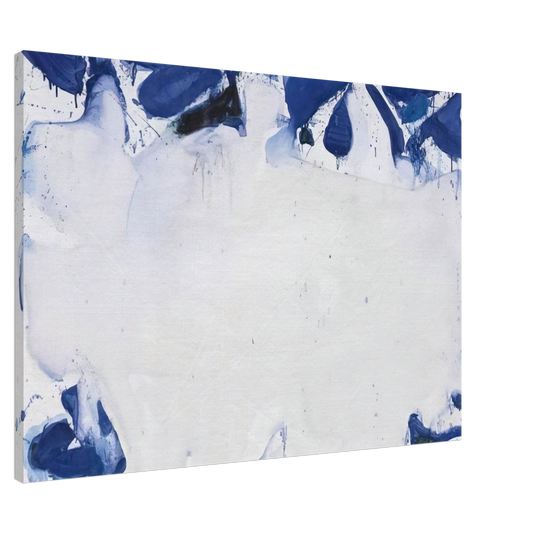 Sam Francis - Composition in Blue and White Canvas - 20x30 cm / 8x12 inches-canvas