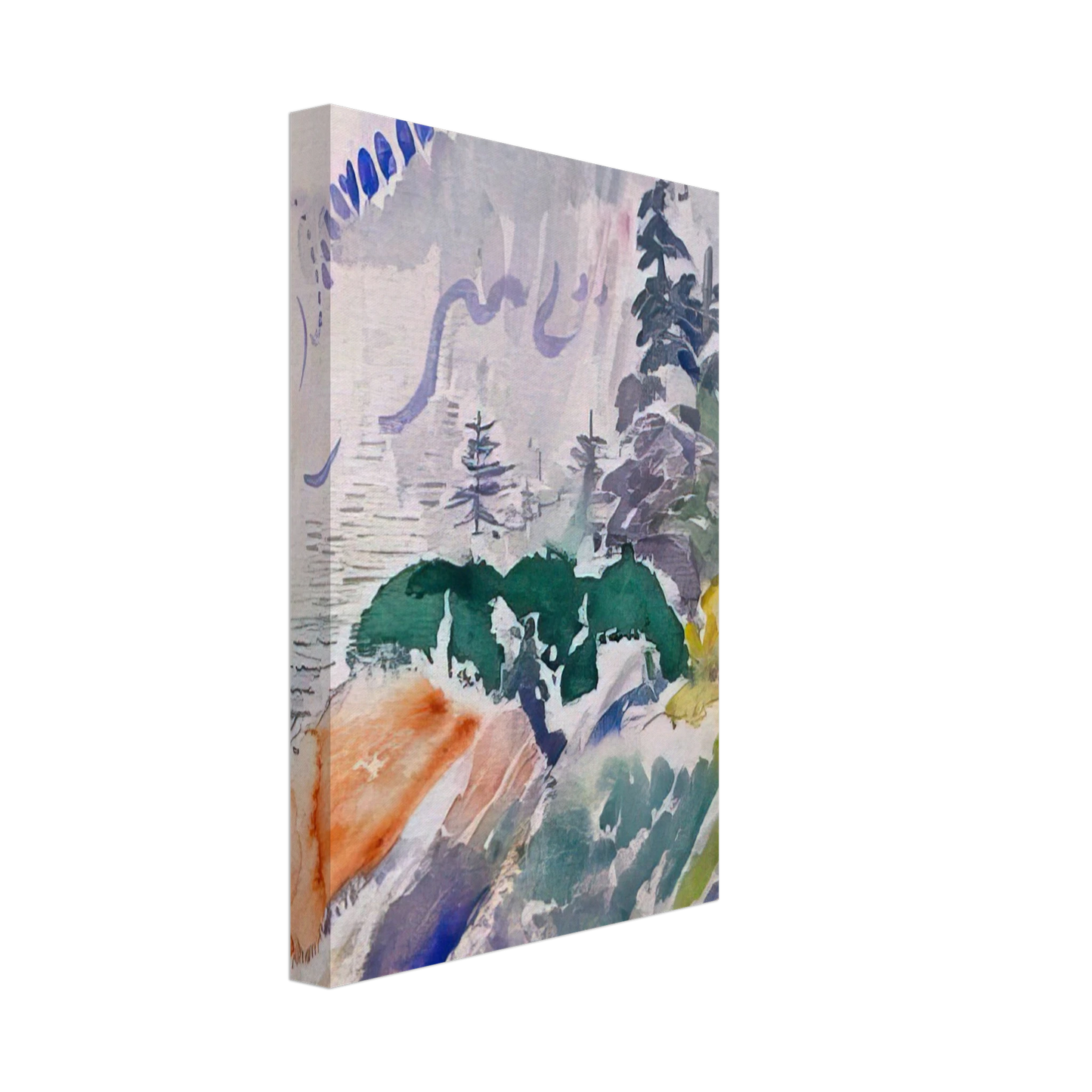 John Marin - Marin Island - 1914 Canvas - 40x60 cm / 16x24 inches-canvas