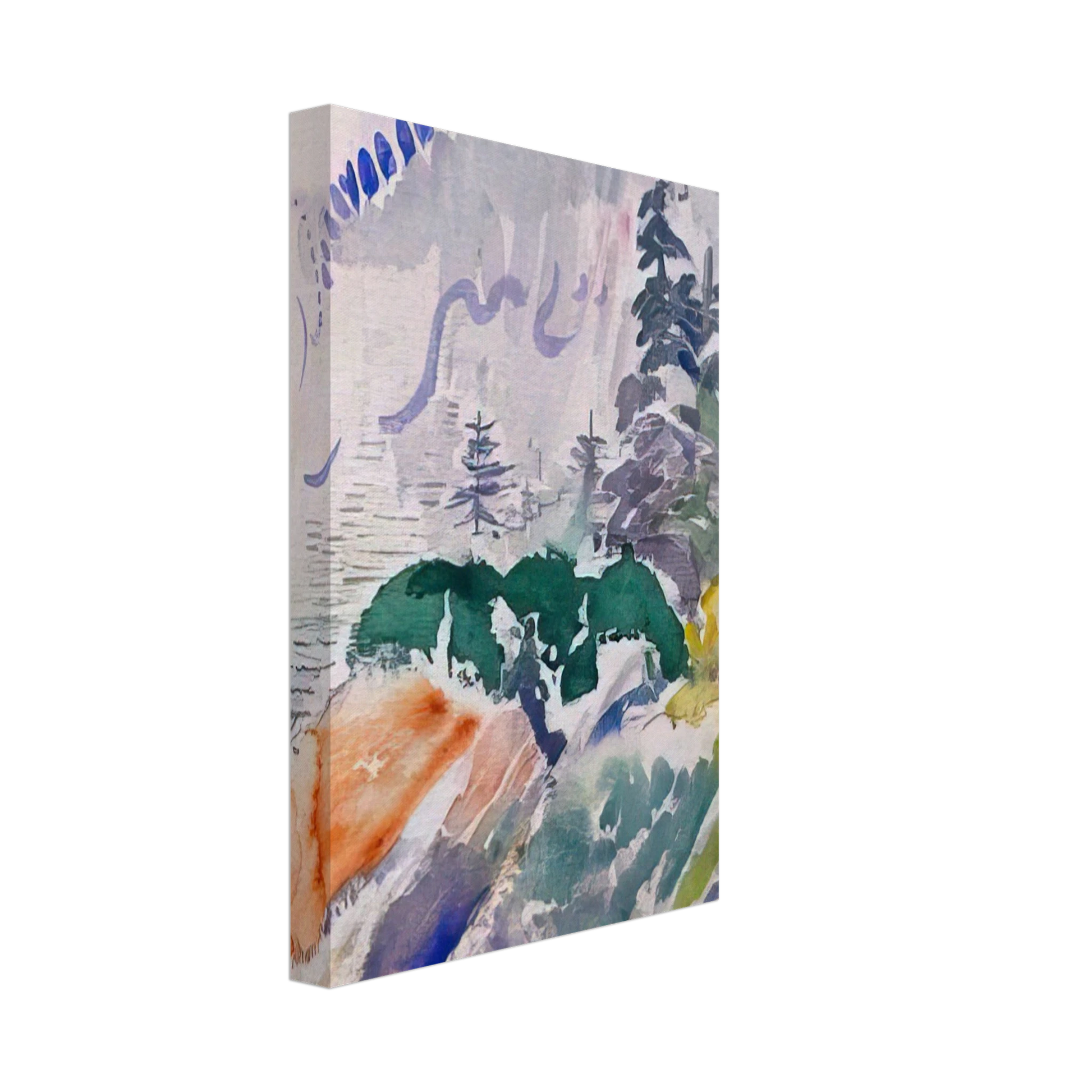 John Marin - Marin Island - 1914 Canvas - 40x60 cm / 16x24 inches-canvas