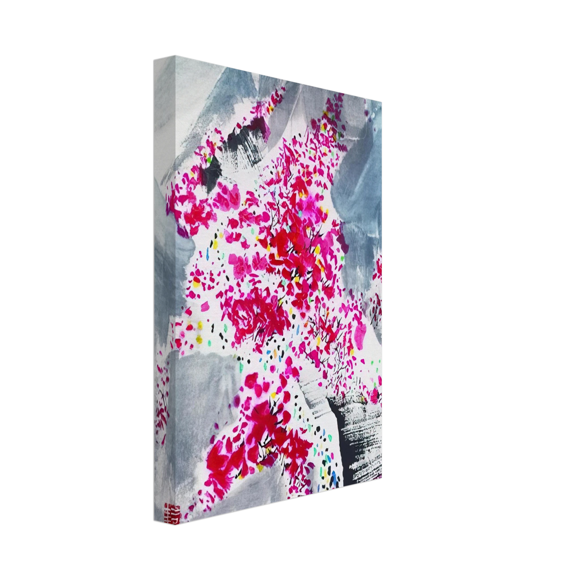 Wu Guanzhong - Fragrant red Leaves - 2001 Canvas - 70x100 cm / 28x40 inches-canvas