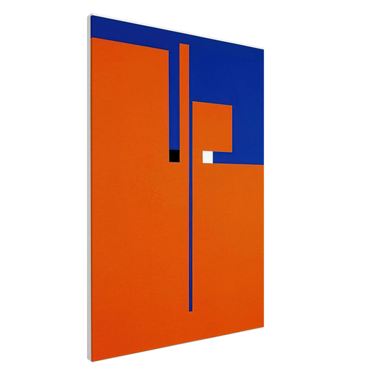 Bruno Munari - Tribute to Santomaso - Concretism Canvas - 20x30 cm / 8x12 inches-canvas