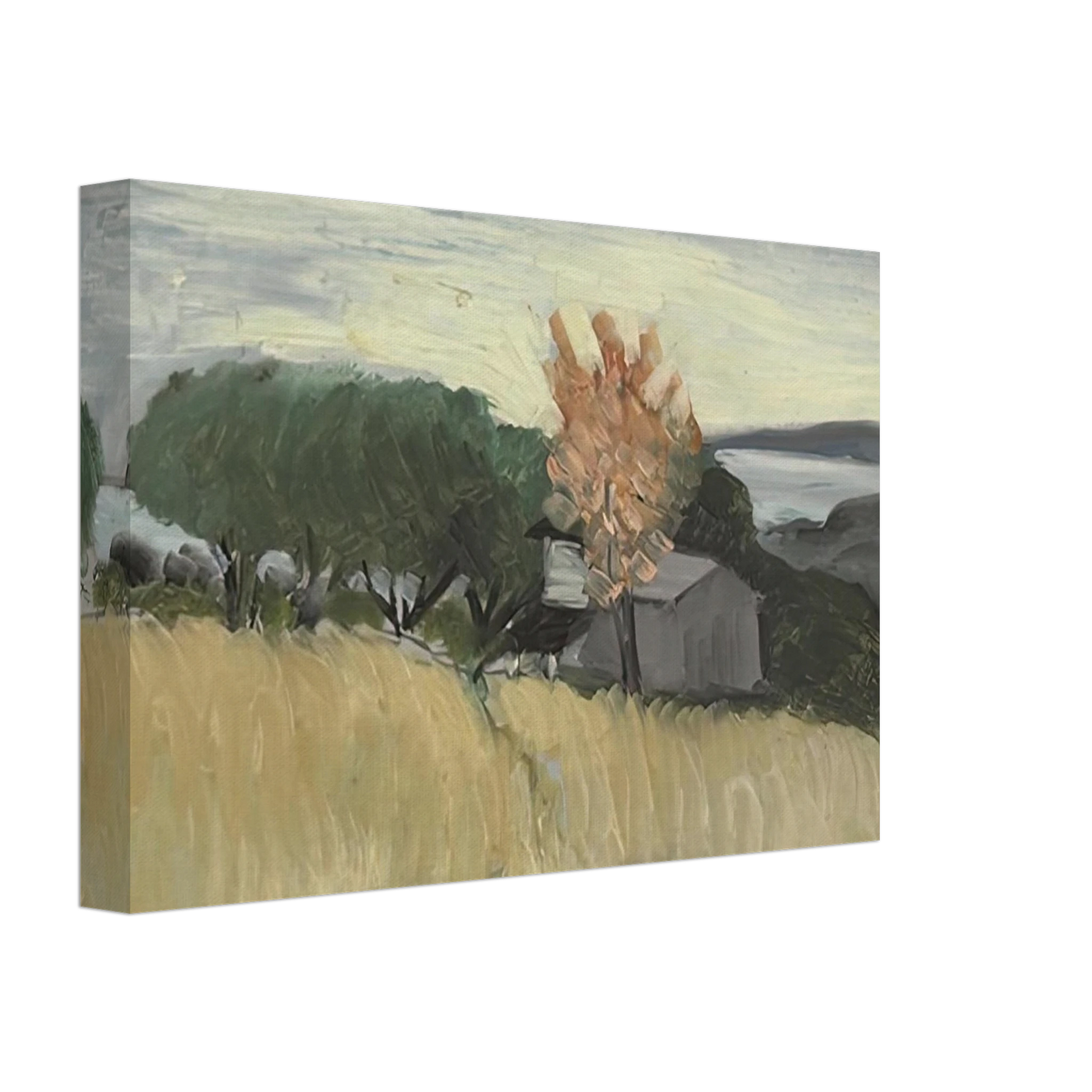 Henri Matisse - CHAMPS DE BLE A CAGNES 1918 Canvas - 70x100 cm / 28x40 inches-canvas