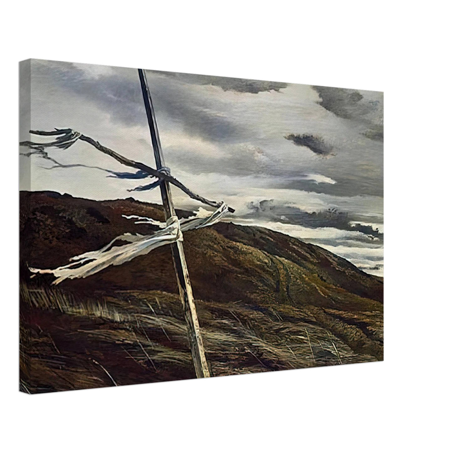 Andrew Wyeth - DODGES RIDGE 1947 Canvas - 40x60 cm / 16x24 inches-canvas