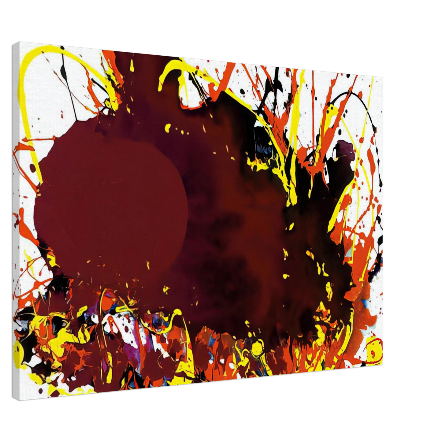 Sam Francis - Untitled  SFP94-139  SFF 1809  Canvas - 20x30 cm / 8x12 inches-canvas
