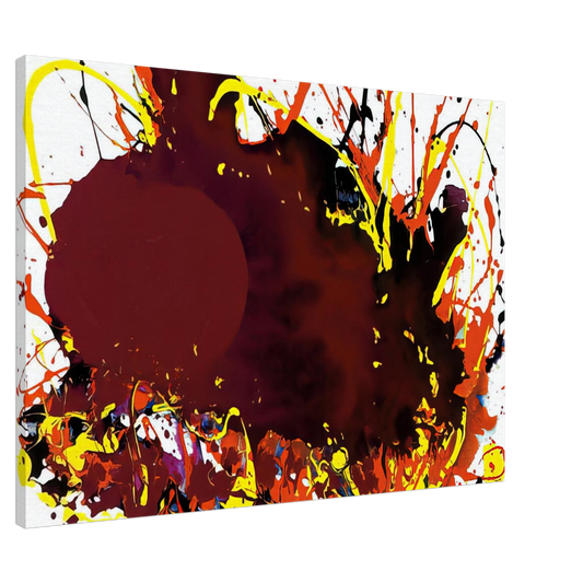 Sam Francis - Untitled  SFP94-139  SFF 1809  Canvas - 20x30 cm / 8x12 inches-canvas