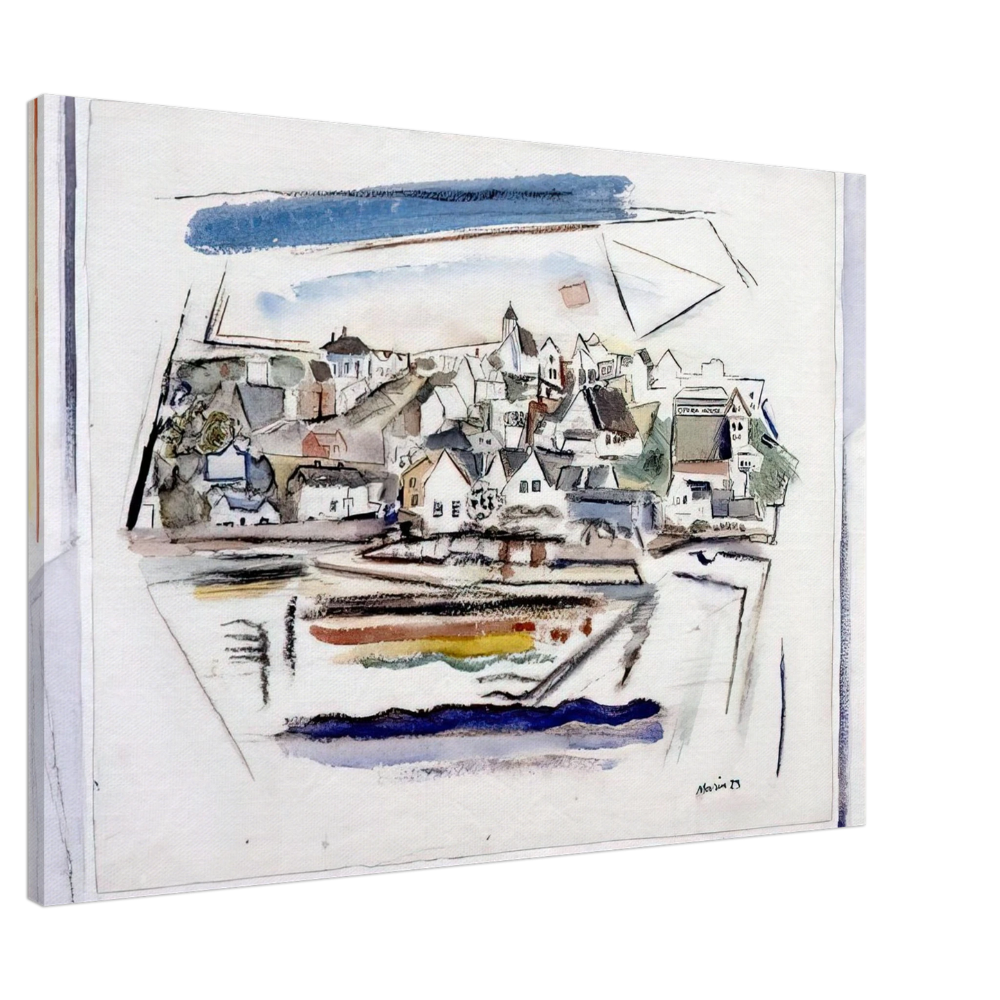 John Marin - Stonington Maine - 1923 Canvas - Default Title-canvas